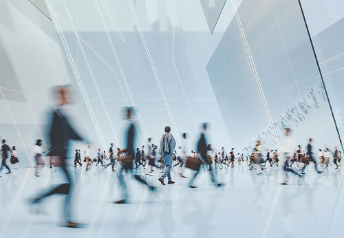 People Walking Blurred 1